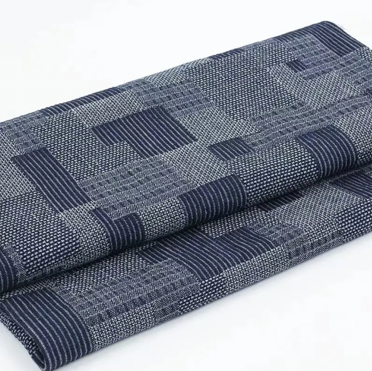 10 oz Stretch Jacquard Denim Fabric with New Twill Pattern Washed Plaid Denim Fabric 
